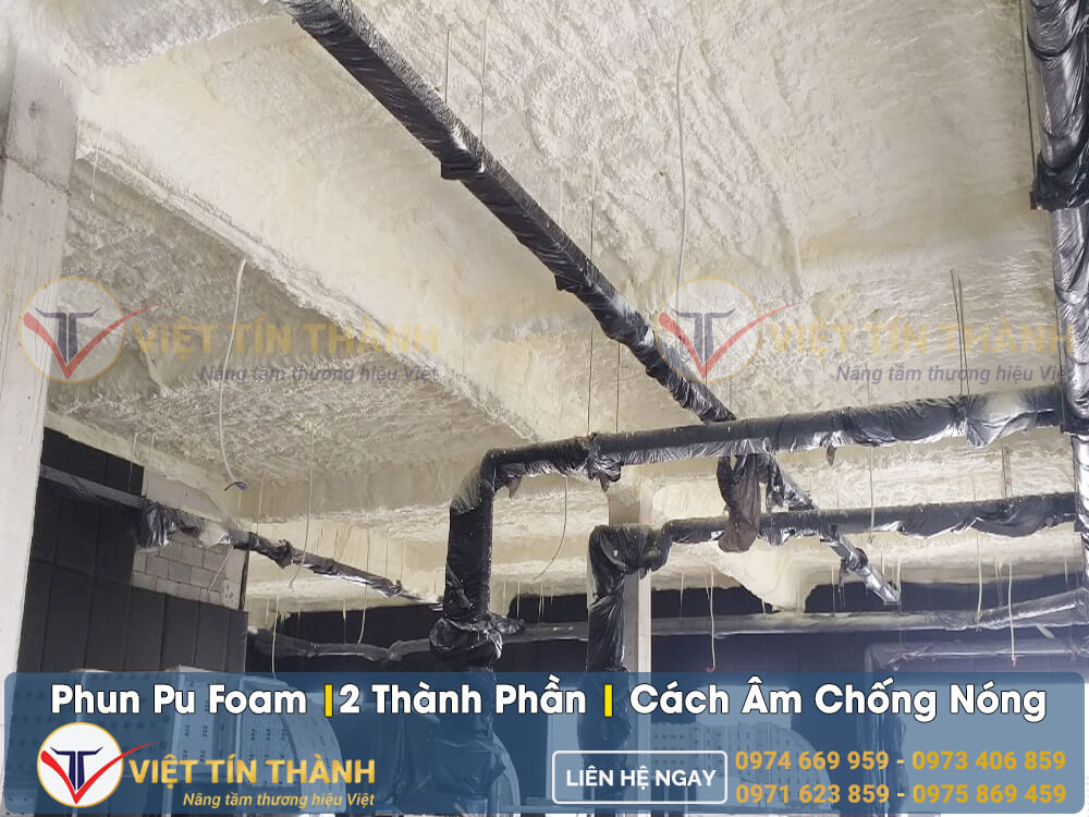 sự hiệu quả của việc ứng dụng pu foam trong thi công cách âm